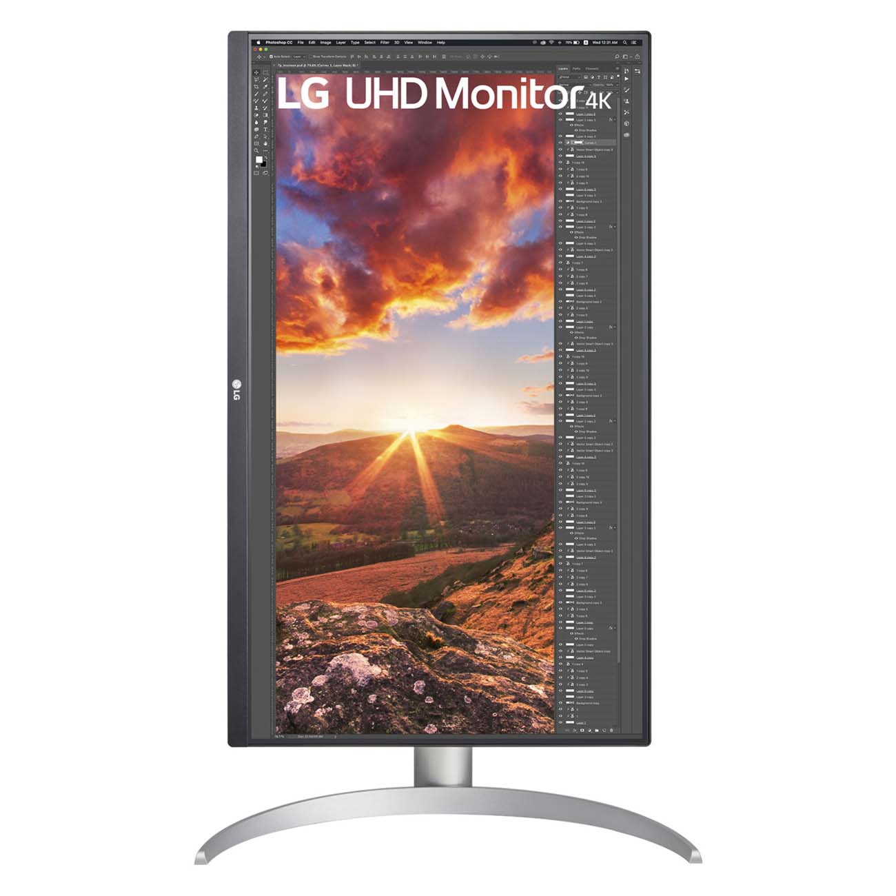 МОНИТОР 27″ LG 27UP850-W Black-White (IPS, LED, Wide, 3840×2160, 60Hz, 5ms, 178°/178°, 400 Cd/m, 1200:1, +DP, +2хHDMI, +2xMM, +USB, +Pivot)