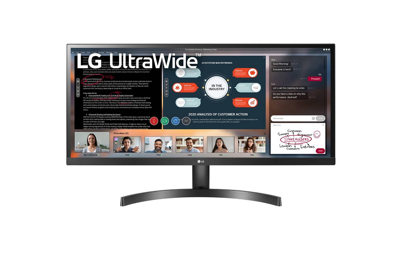 МОНИТОР 34″ LG 34WL50S-B Black (IPS, LED, Wide, 2560×1080, 5ms, 178°/178°, 300 Cd/m, 1000:1,  +2xНDMI, +MM, )