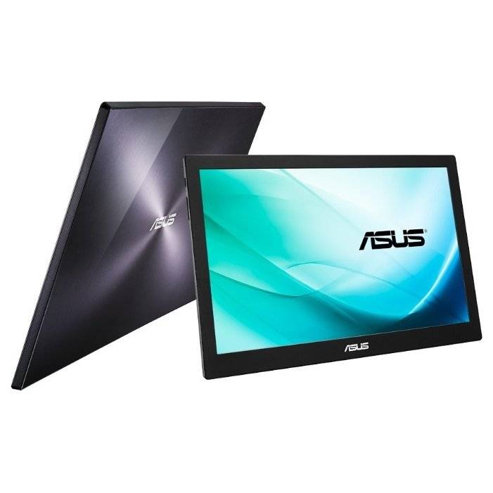 МОНИТОР 15.6″ ASUS MB169B+ Black (IPS, LED, Wide, 1920×1080, 14ms, 160°/160°, 200 Cd/m, 700:1, +USB, )