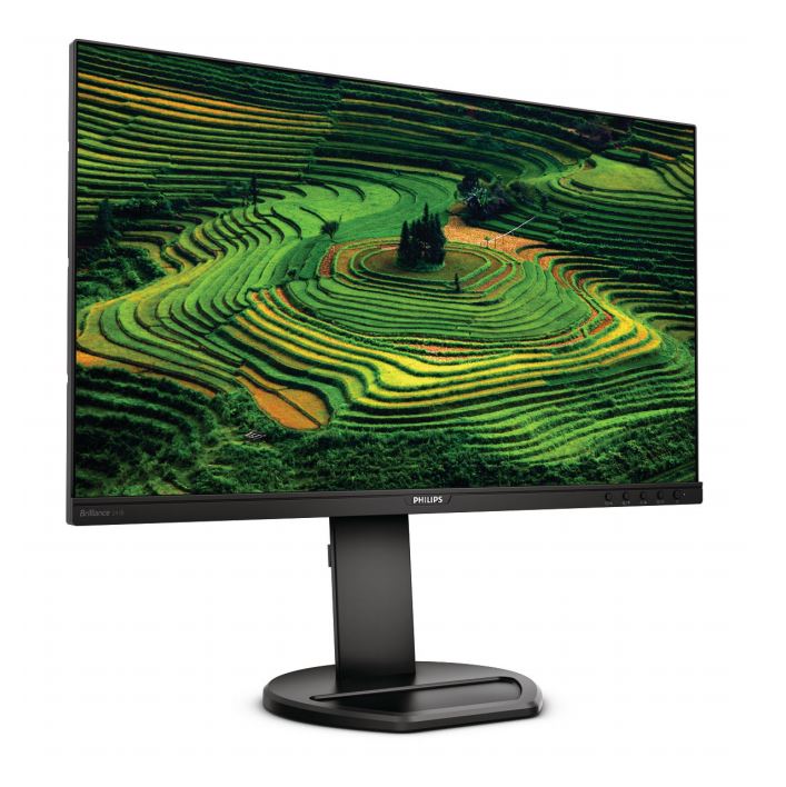 МОНИТОР 23.8″ PHILIPS 241B8QJEB/00 Black с поворотом экрана (IPS, 1920×1080, 75Hz, 5 Ms, 178°/178°, 250 Cd/m, 50M:1, +DVI, +HDMI 1.4, +DisplayPort 1.2, +4xUSB (2xUSB 3.0), +MM)
