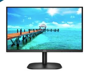 МОНИТОР 27″ AOC 27B2QAM Black (VA, 1920×1080, 75Hz, 4 Ms, 178°/178°, 250 Cd/m, 20M:1, +HDMI 1.4, +DisplayPort 1.2, +MM)