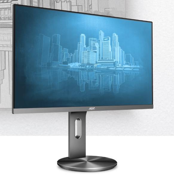 МОНИТОР 27″ AOC U2790PQU Gray с поворотом экрана (4K, IPS, 3840×2160, 5 Ms, 178°/178°, 350 Cd/m, 50M:1, +HDMI 1.4, +HDMI 2.0, +DisplayPort 1.2, +2xUSB 3.0, +MM)