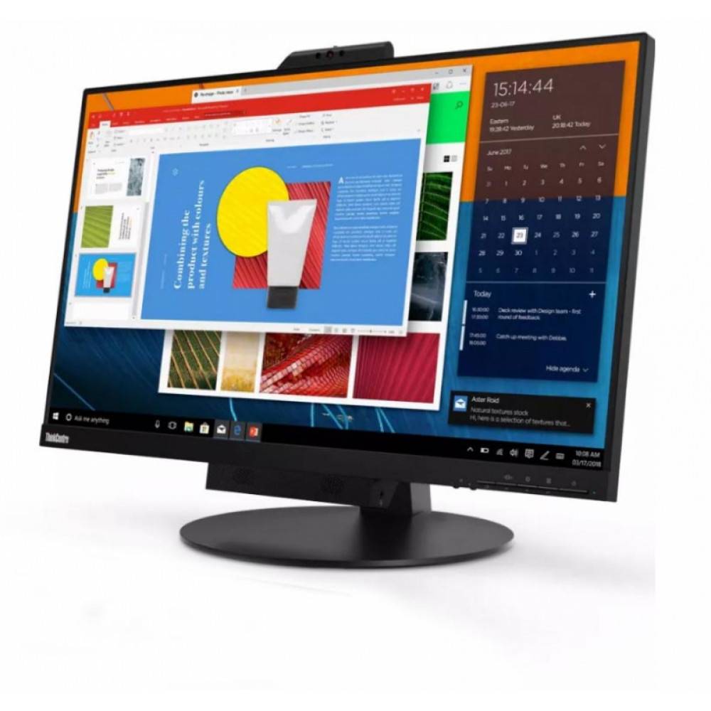 МОНИТОР 27″ Lenovo ThinkVision TIO 27 Black (IPS,2560×1440,6 Ms,178°/178°,250 Cd/m,1000:1, DP,IR Camera, Mic, USB) (11JHRAT1EU)