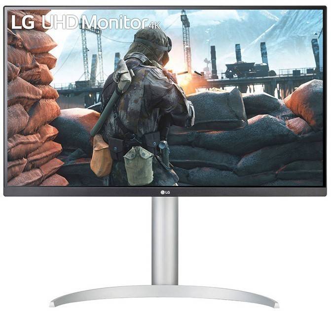 МОНИТОР 27″ LG 27UP650-W Black-Silver (IPS, LED, Wide, 3840×2160, 60Hz, 5ms, 178°/178°, 400 Cd/m, 1000:1, +DP, +2хHDMI, )