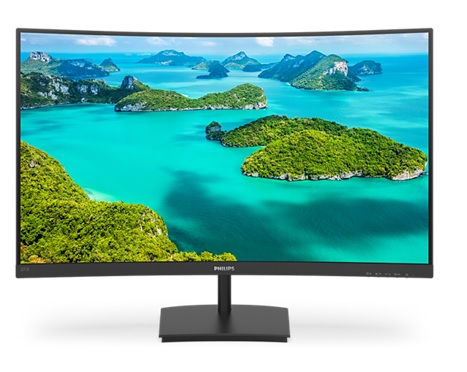 МОНИТОР 27″ PHILIPS 271E1SCA/00 Black (VA, изогнутый, 1920×1080, 75Hz, 4 Ms, 178°/178°, 250 Cd/m, 3000:1, +HDMI, +MM, AMD FreeSync™)