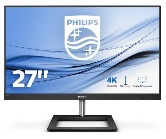 МОНИТОР 27″ PHILIPS 278E1A/00 Black (IPS, 3840×2160, 4 Ms, 178°/178°, 350 Cd/m, Mega DCR, +2xHDMI, +DisplayPort, +MM)