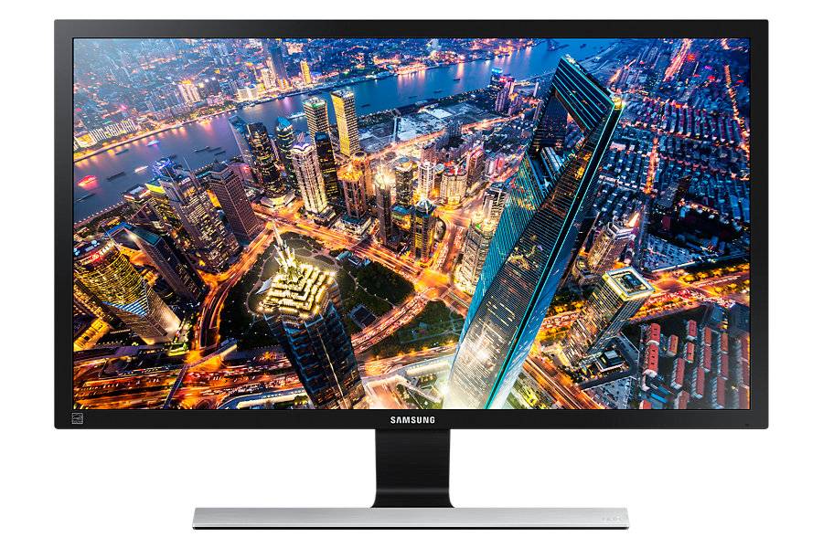 МОНИТОР 28″ Samsung U28E590D Glossy-Black/grey Metallic (LCD, LED, 3840×2160, 1 Ms, 170°/160°, 370 Cd/m, 1000:1, +HDMIx 2 +DP)