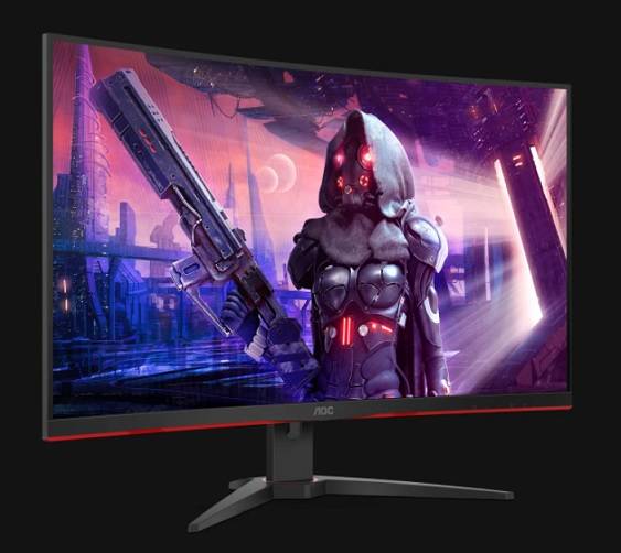 МОНИТОР 32″ AOC C32G2AE Black-Red (VA, изогнутый, 1920×1080, 165Hz, 1 Ms, 178°/178°, 250 Cd/m, 80M:1, +2xHDMI 2.0, +DisplayPort 1.2, +MM, AMD FreeSync™)