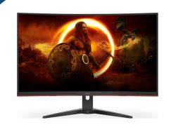 МОНИТОР 32″ AOC C32G2ZE Black-Red (VA, изогнутый, 1920×1080, 240Hz, 1 Ms, 178°/178°, 300 Cd/m, 80M:1, +2xHDMI 2.0, +DisplayPort 1.2, FreeSync)