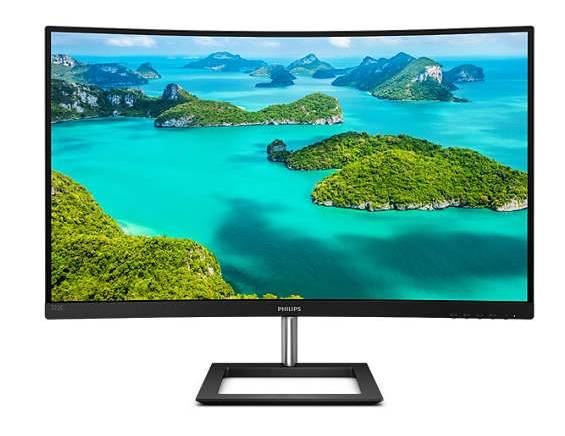 МОНИТОР 32″ PHILIPS 322E1C/00 Black (VA, изогнутый, 1920×1080, 75Hz, 4 Ms, 178°/178°, 250 Cd/m, 3000:1, +HDMI 1.4, +DisplayPort 1.2, AMD Adaptive-Sync)