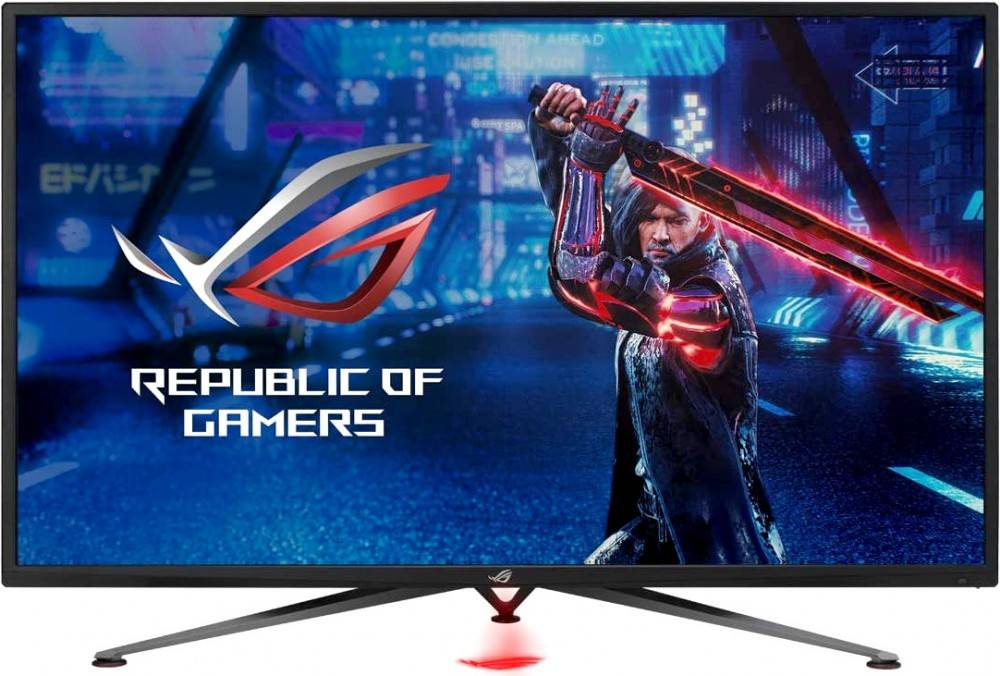 МОНИТОР 43″ ASUS Gaming XG438QR Black (LED, Wide, 3840×2160, 120Hz, 4ms, 178°/178°, 450 Cd/m, 4000:1, +DP, +3хHDMI, +2xMM, 2xUSB 3.0,)