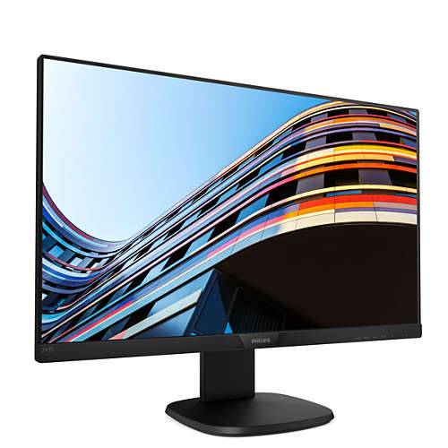 МОНИТОР 23.8″ PHILIPS 243S7EYMB/00 Black с поворотом экрана (IPS, 1920×1080, 5 Ms, 178°/178°, 250 Cd/m, 20M:1, +DisplayPort, +MM)