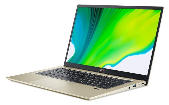 Ноутбук Acer Swift SF314-510G-5042 14″ FHD, Intel Core I5-1135G7, 8Gb, 512Gb SSD, Intel Iris Xe Max 4Gb, 1.37 кг, W\o OS, Gold (NX.A10ER.005)