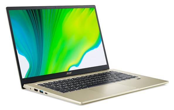 Ноутбук Acer Swift SF314-510G-73B7 14″ FHD, Intel Core I7-1165G7, 16Gb, 1024Gb SSD, Intel Iris Xe Max 4Gb, 1.37 кг, W\o OS, Gold (NX.A10ER.003)