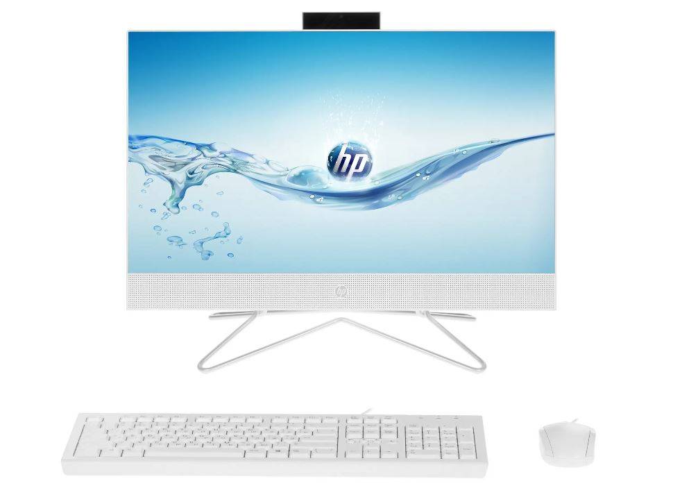 Моноблок HP 24-df0126ur 23.8″ FHD, AMD R3-3250U, 8Gb, 256Gb SSD, No ODD, Win10, белый