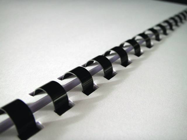 Пружины для переплета пластиковые Fellowes®, 16 мм., (101-120 листов), 100 шт.,  21 кольцо, черные.