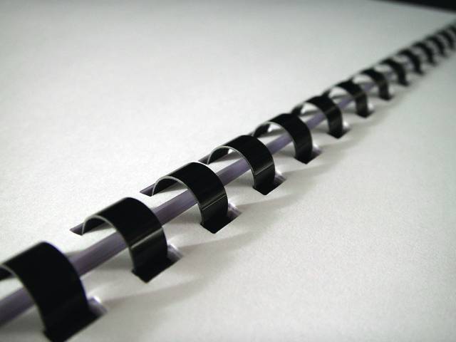 Пружины для переплета пластиковые Fellowes®, 19 мм., (121-150 листов), 100 шт.,  21 кольцо, черные.