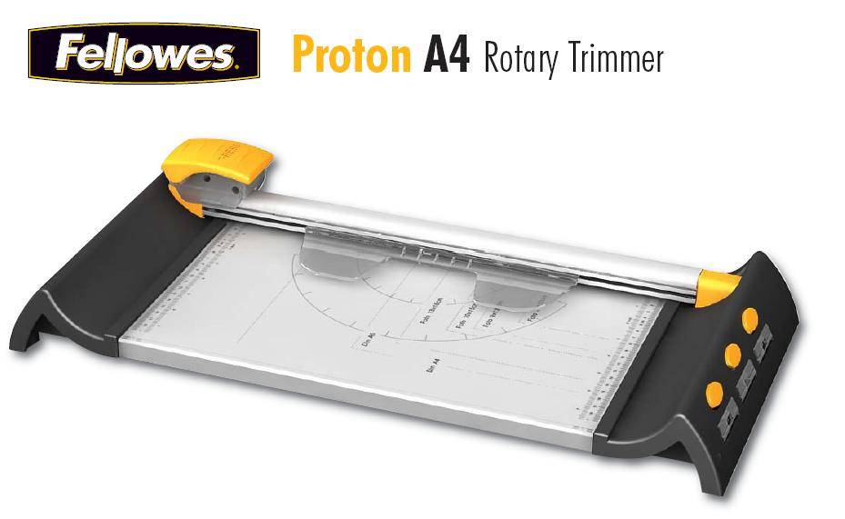 Резак дисковый Fellowes®, PROTON A4, 10 лст., SafeCut™