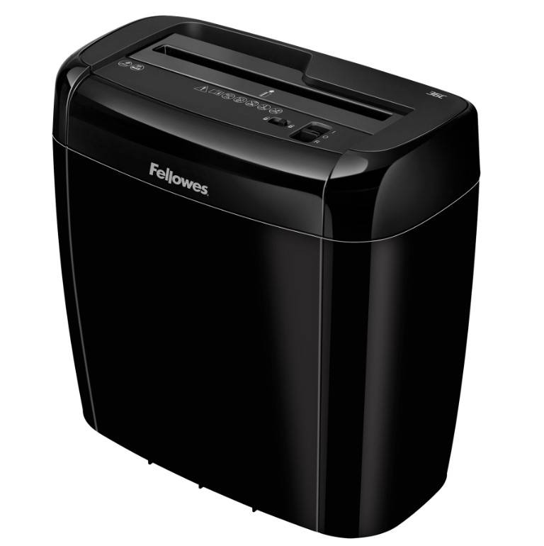 Шредер Fellowes® Powershred® 36C, DIN P-4, 4х40 мм, 6 лст., 12 лтр., Safety Lock.