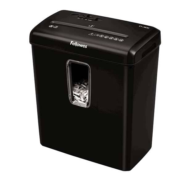 Шредер Fellowes® Powershred® P-30C, DIN P-4, 4х34 мм, 6 лст., 15 лтр.