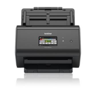 Сканер Brother ADS-2800W, A4, 30 стр/мин, 512Мб, цветной, дуплекс, DADF50, сенс.экран, WiFi, USB