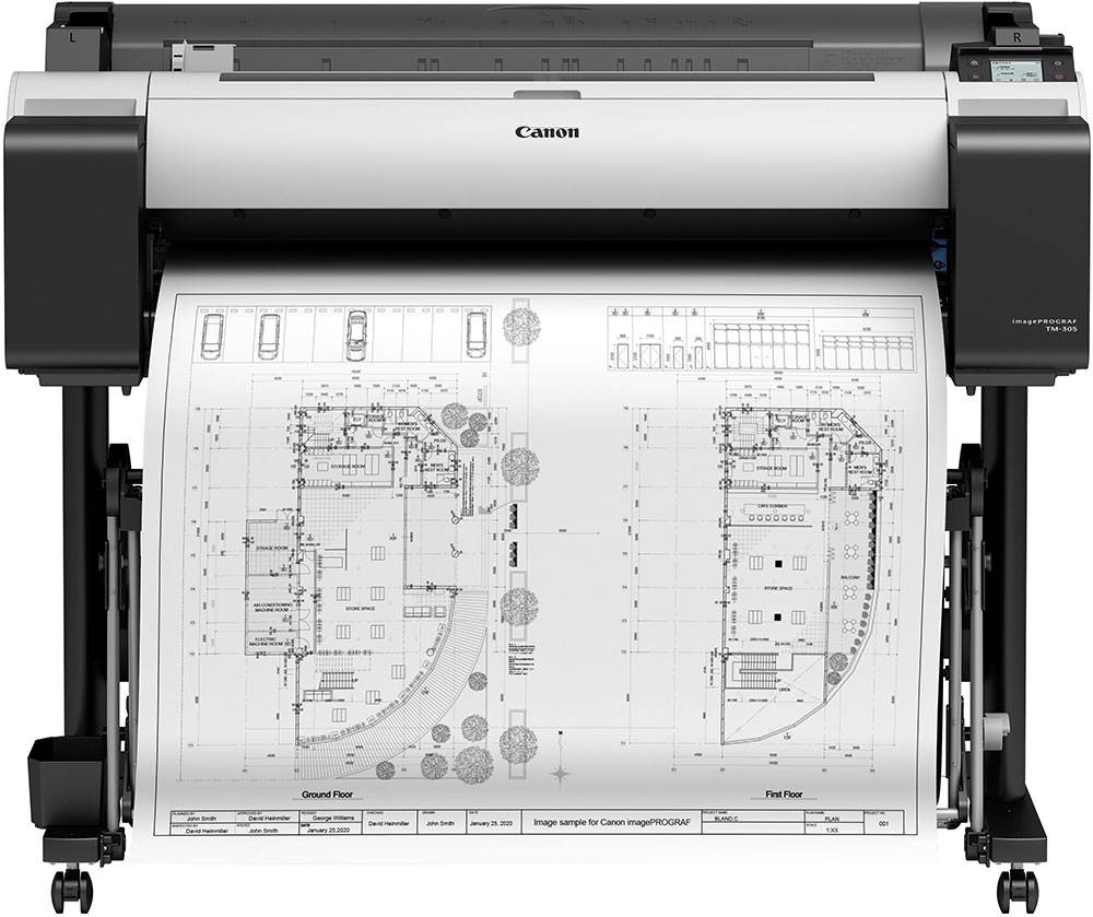 Принтер Canon ImagePROGRAF TM-305 (36″, A0, 5 цветов, чернильницы до 300 мл, WiFi, жесткий диск 500Gb, прямая печать с USB, поддержка PDF)