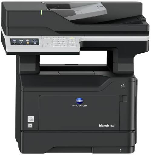 МФУ Konica-Minolta Bizhub 4422  монохромное, А4, 44 стр/м, дуп, автоп, сеть,1024Мб, 50000 стр./мес, тонер 6K