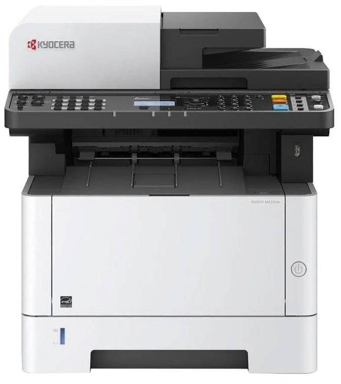 Лазерный копир-принтер-сканер Kyocera M2235dn (А4, 35 Ppm, 1200dpi, 512Mb, USB, Network, автоподатчик, тонер) + дополнительный тонер TK-1200