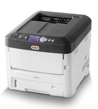 Принтер OKI C712N цветной светодиодный,А4-34/36 (цветной/монохром) Ppm, 1200×600, дуплекс, сеть