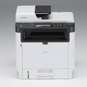 Лазерное МФУ Ricoh SP 330SFN (А4, 32 стр/мин, копир/принтер/сканер/факс/дуплекс, автоподатчик, 256МБ, PCL, USB2.0, Ethernet, NFC, Cтарт.картридж)