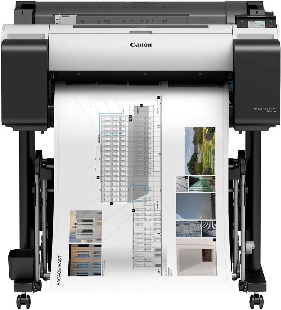 Принтер Canon ImagePROGRAF TM-200 (24″, A1, 5 цветов, чернильницы до 300 мл, WiFi) (без стенда)