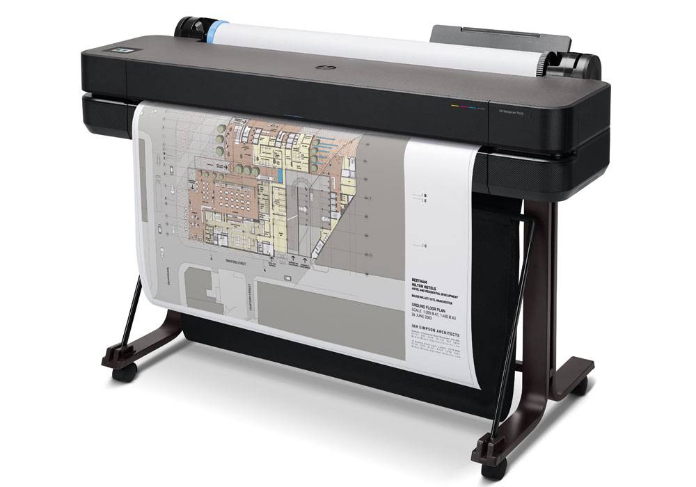 Принтер HP DesignJet T630 (А0, 36″, 4-х цветная, 2400x1200dpi, 1Gb, WiFi, Lan, USB, подставка)