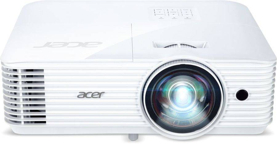 Проектор ACER S1286H (DLP, XGA 1024×768, 3500Lm, 20000:1, +НDMI, DMD, 1x16W Speaker, 3D Ready, Lamp 4000hrs, Short-throw, WHITE, 3.10kg)