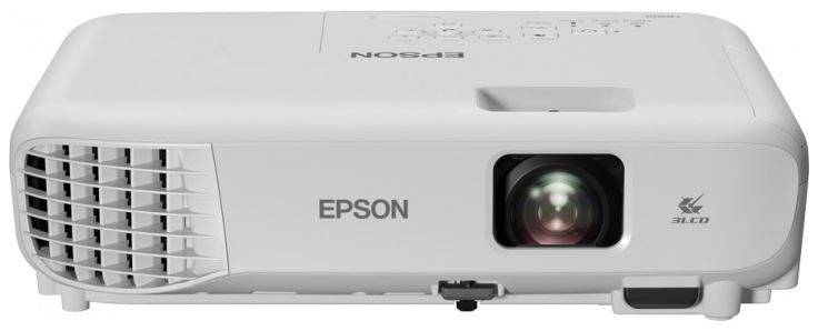 Проектор Epson EB-E01 (3LCD, XGA 1024×768, 3300Lm, 15000:1, HDMI, 1x2W Speaker, Lamp 12000hrs, White, 2.4kg)