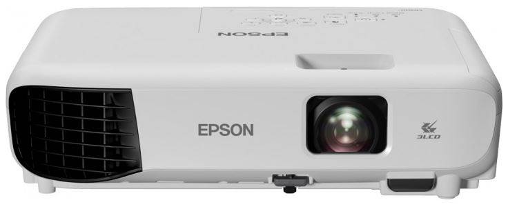 Проектор Epson EB-E10 (3LCD, XGA 1024×768, 3600Lm, 15000:1, HDMI, 1x2W Speaker, Lamp 12000hrs, White, 2.4kg)