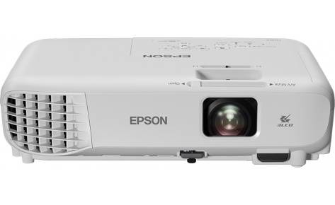 Проектор Epson EB-W05 (LCD, WXGA 1280×800, 3300Lm, 15000:1, HDMI, USB, 1x2W Speaker, Lamp 10000hrs, WHITE, 2.5kg)