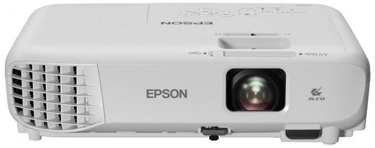 Проектор Epson EB-W06 (3LCD, WXGA 1280×800, 3700Lm, 16000:1, HDMI, USB, 1x2W Speaker, Lamp 12000hrs, White, 2.5kg)