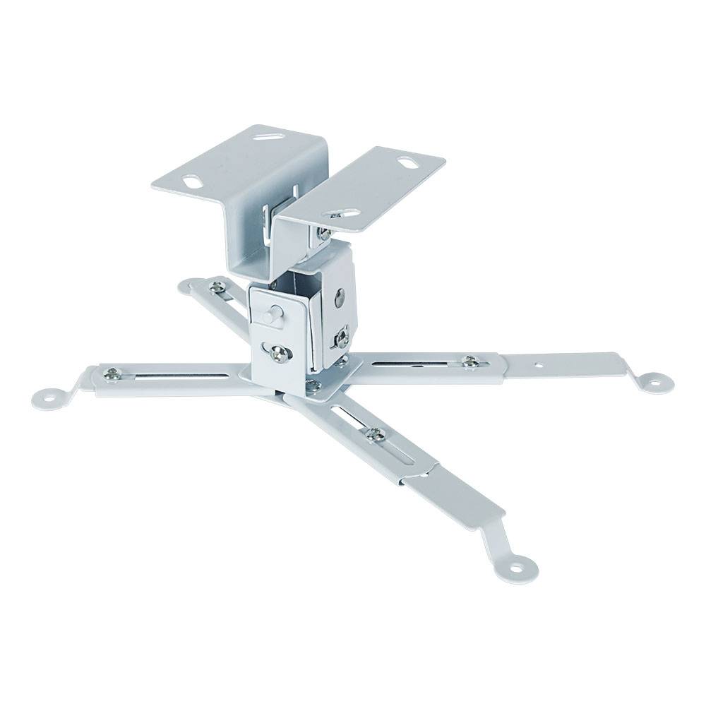 Крепление потолочное VLK TRENTO-81W белый для проектора, 2 ст свободы, наклон ±15°, поворт ±15°, от потолка 125 мм, нагрузка до 15 кг