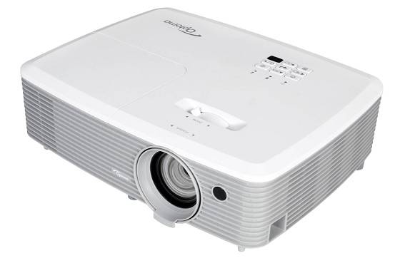 Проектор Optoma W400+ (DLP, WXGA 1280×800, 4000Lm, 22000:1, 2xHDMI, MHL, LAN, 1x10W Speaker, 3D Ready, Lamp 10000hrs, WHITE, 2.52kg)