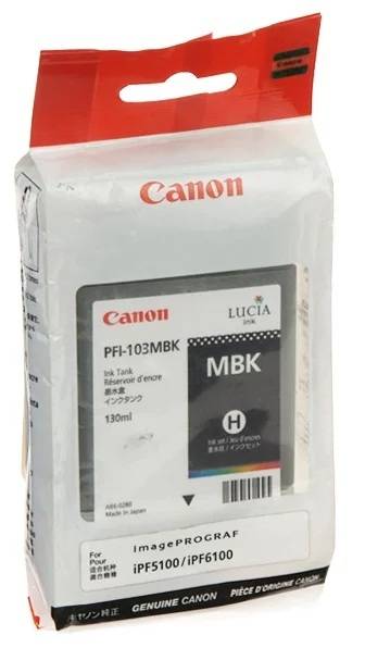 Картридж CANON PFI-103 MBK матовый черный