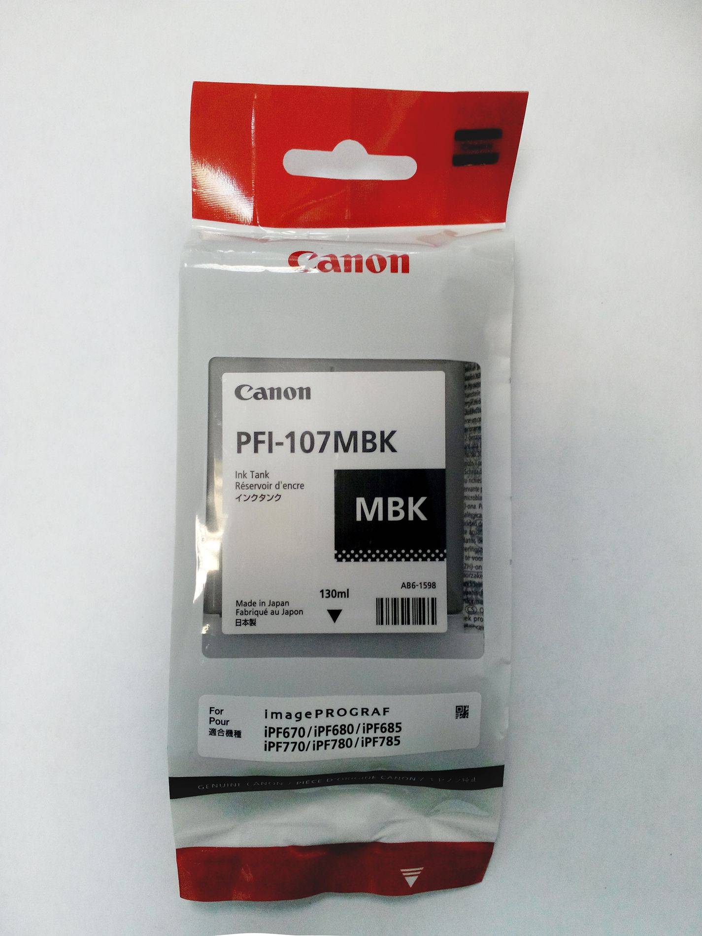 Картридж CANON PFI-107 MBK матовый черный