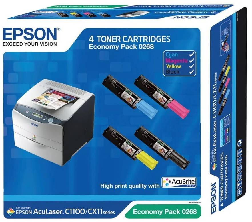 Набор тонер-картриджей EPSON для AcuLaser C1100 (4 цвета)