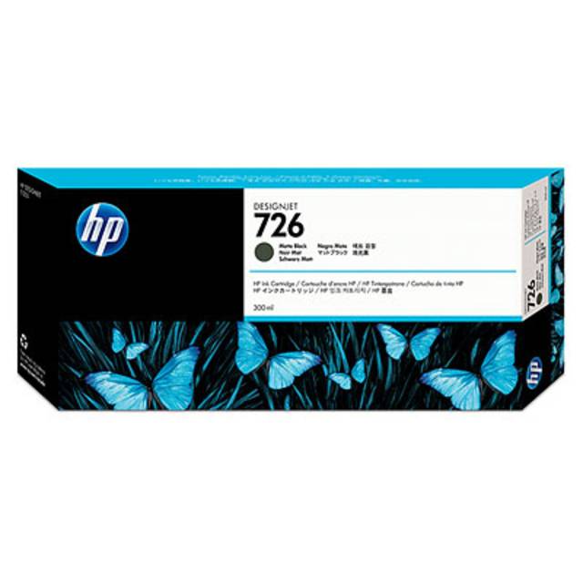 Картридж HP 726 струйный черный матовый (300 мл)