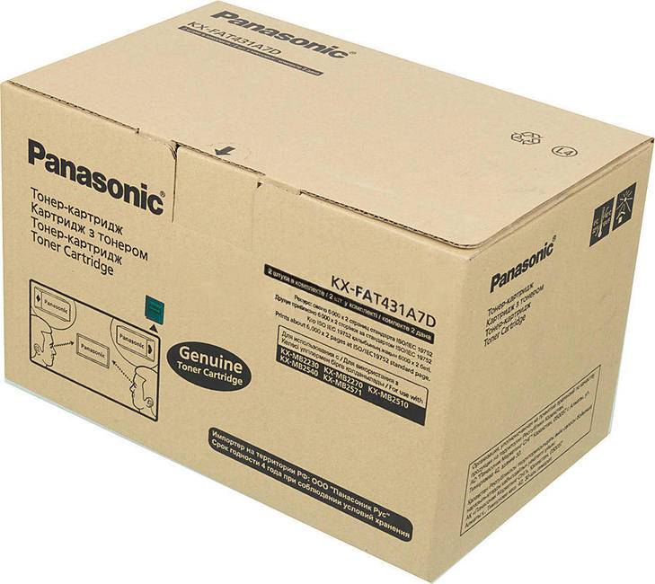 Тонер-картридж Panasonic KX-FAT431A7D