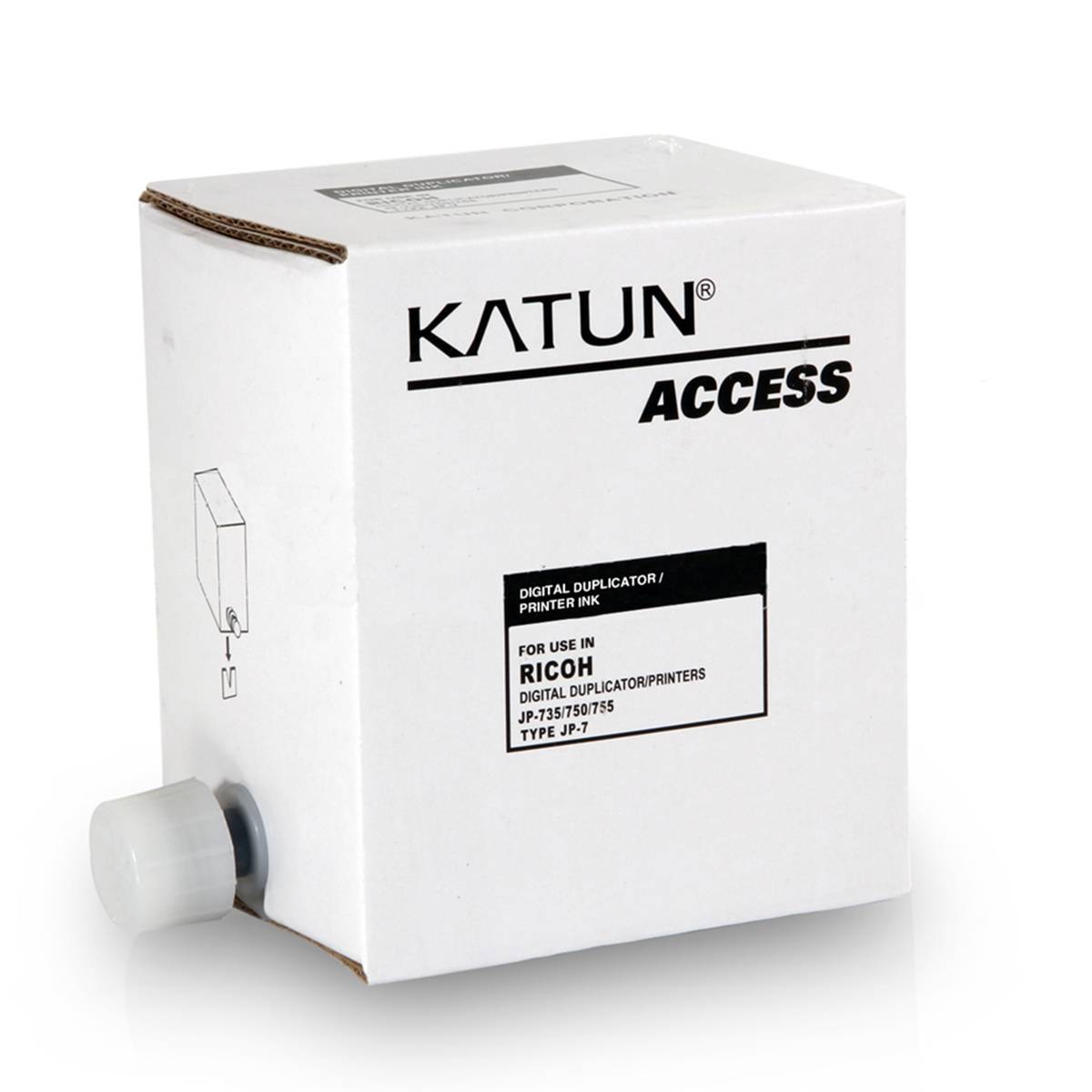 Краска Ricoh Priport JP-735/750/755/DX-2330/2430 type JP7 Black (фл,500 мл) (Katun) - купить с доставкой по России