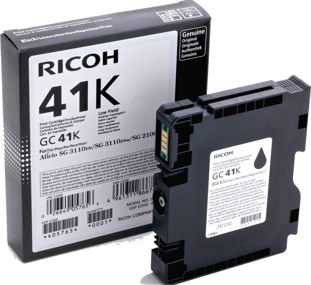 Картридж гелевый для RICOH Aficio 3110DN/ 3110DNw/3100SNw/3110SFNw/7100DN black (405761/type GC 41K) 2.5К - картинка товара Картридж гелевый для RICOH Aficio 3110DN/ 3110DNw/3100SNw/3110SFNw/7100DN black (405761/type GC 41K) 2.5К - купить с доставкой по России