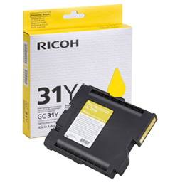 Картридж гелевый для RICOH Aficio GX e2600/GX e3300N/GX e3350N/GX e5550N/GX e7700N yellow (405691/405704/type GC 31Y) 1.75K - картинка товара Картридж гелевый для RICOH Aficio GX e2600/GX e3300N/GX e3350N/GX e5550N/GX e7700N yellow (405691/405704/type GC 31Y) 1.75K - купить с доставкой по России