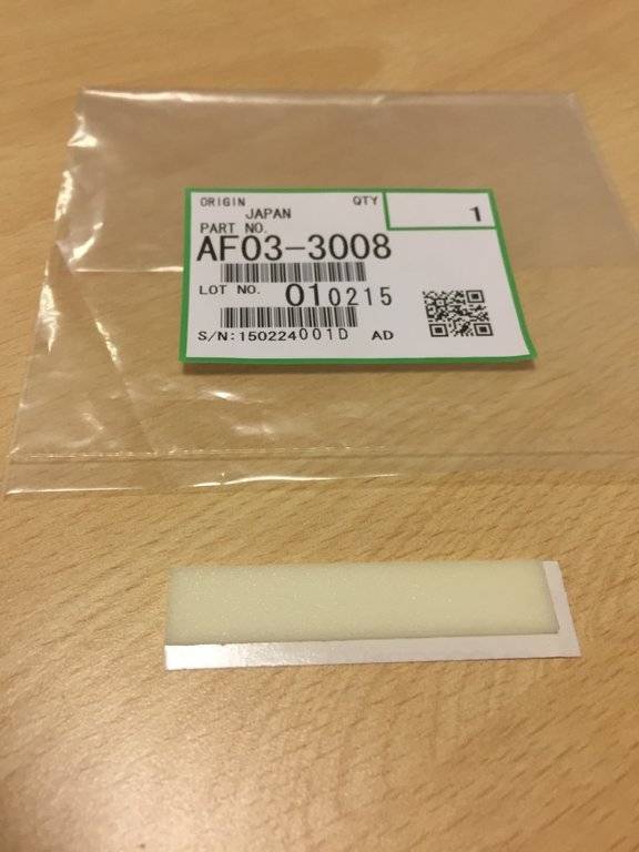 Площадка тормозная (резинка) RICOH Aficio 1224C/1232C/3224C/3232C/MP C2030/C2050/C2530/C2550 (G0702711, G070-2711, AF03-3008, AF033008,) - картинка товара Площадка тормозная (резинка) RICOH Aficio 1224C/1232C/3224C/3232C/MP C2030/C2050/C2530/C2550 (G0702711, G070-2711, AF03-3008, AF033008,) - купить с доставкой по России