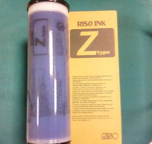 Краска RISO MZ/RZ/EZ Medium Blue (1000мл) (o) ( ПРОДАВАТЬ КРАТНО ДВУМ ШТУКАМ!!!)