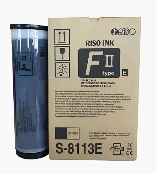 Краска RISO RZ/EZ  Black FII (1000мл) (o) ( ПРОДАВАТЬ КРАТНО ДВУМ ШТУКАМ!!!)